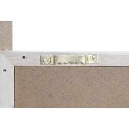 DKD Home Decor Marco Multifoto Shabby Natural para 5 fotos, 53x39.5 cm, de Madera Paulownia y Cristal