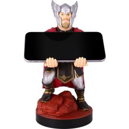 EXQUISITE GAMING Cable Guy Soporte Thor Marvel para mandos y móviles, figura de 21cm compatible con PS5, Xbox Series X/S y iPhone