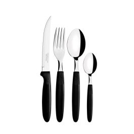 Tramontina Cubertería Ipanema 25 Piezas Acero Inoxidable Mango Negro Precio: 17.5000001. SKU: B1JVJVM4HG