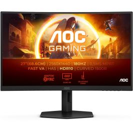 AOC CQ27G4X Monitor Curvo Gaming 27" Quad HD (2560x1440) 180Hz 1ms MPRT (0.5ms GTG) HDMI DP VA Precio: 212.50000035. SKU: B13D9FCGDS