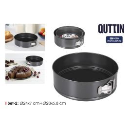 Set de 2 moldes desmontables Inde 24x7 cm y 28x6.8 cm Quttin (6 Cajas)