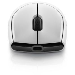 Dell Ratón Gaming Inalámbrico Tri-Mode AW720M Lunar Light 26000 DPI USB-C Bluetooth RF 420h Batería