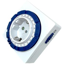 Silver Programador Analógico Mecánico 24 Horas Temporizador 3600W 16A 250V IP20 Precio: 11.49999972. SKU: S0424906