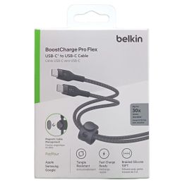 Belkin CAB011BT3MBK Cable USB-C a USB-C Trenzado Duradero 3 Metros Negro