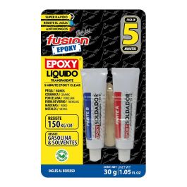 Epoxy liquido soldador tubo 5 min 30 gr att5 fusion epoxy black label Precio: 8.68999978. SKU: B1DRQEX4HD