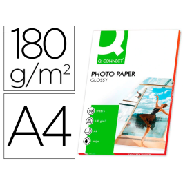 Q-connect Papel Fotográfico Glossy DIN A4 180gr Alta Calidad para Ink-jet Bolsa 50 Hojas Precio: 14.49999991. SKU: B17W7HSRZQ