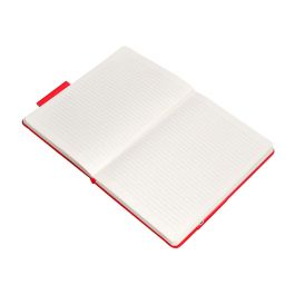 Cuaderno Con Gomilla Antartik Notes Tapa Dura A5 Hojas Rayas Rojo 100 Hojas 80 gr Fsc