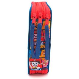 Patrulla Canina Paw Patrol Plumier triple 39 piezas - Estuche escolar con 16 lápices de colores y 16 rotuladores