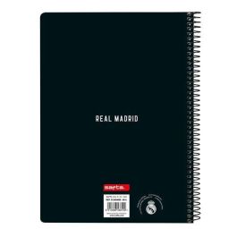 Cuaderno Espiral Safta Cuarto 80 Hojas 60 gr Cuadro 4 mm Tapa Extradura Real Madrid 1 Equipacion 24-25 Cuaderno Espiral Safta Cuarto 80 Hojas 60 gr Cuadro 4 mm Tapa Extradura Real Madrid 1 Equipacion 24-25