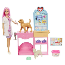 Barbie Set de Juego de Clínica Veterinaria Barbie Muñeca y Accesorios JFX93 Precio: 74.50000008. SKU: B15FVKNGPG