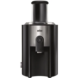 Braun Centrífuga J500 MultiQuick 5 - 900W, Sistema Prensado Rápido, Chimenea 75mm, 2 Velocidades, Negro