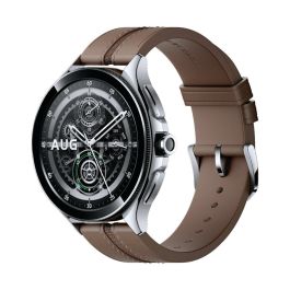 Xiaomi Watch 2 Pro Bluetooth Silver Case With Brown Leather Strap BHR7211GL