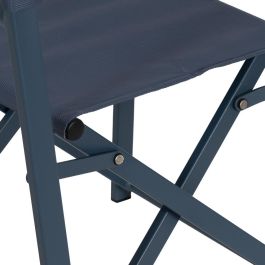 Silla Director Azul Aluminio-Textileno 56 X 53 X 84 cm