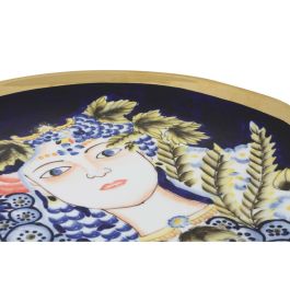 DKD Home Decor Centro Mesa Shabby Margot Porcelana Multicolor Azul con Cara 42x4x42cm DKD Home Decor Centro Mesa Shabby Margot Porcelana Multicolor Azul con Cara 42x4x42cm