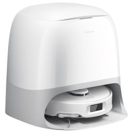 Roborock Qrevo Curv 5A1 Robot Aspirador y Fregador con Estación Base Multifunción Sin Bolsa, Color Negro y Blanco