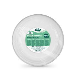 Algon Set 100 Plato Redondo Plástico Ecológico 20.5 cm (6 Unidades)