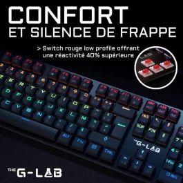 Teclado de juego de cableado El interruptor de perfil bajo G -lab - Rojo Teclado de juego de cableado El interruptor de perfil bajo G -lab - Rojo