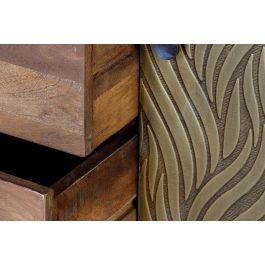 Giner y Colomer Aparador Madera de Mango y Bronce 3 Cajones 160 cm