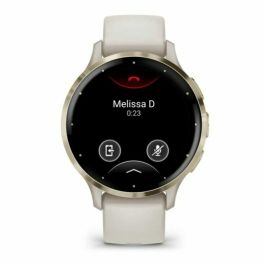 Garmin AAAAL87491 Reloj inteligente con GPS Venu 3S, 30,4 mm (1,2"), acero dorado suave, caja marfil, correa silicona marfil