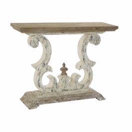 Consola Romantico DKD Home Decor Blanco Marron 36 x 92 x 120 cm Consola Romantico DKD Home Decor Blanco Marron 36 x 92 x 120 cm