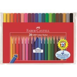 Rotulador Fibra Faber-Castell Grip 1553 Bolsa De 20 Precio: 7.69000012. SKU: B1FDNH72XT