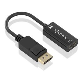 Adaptador DisplayPort a HDMI Aisens Negro 15 cm Precio: 12.59000039. SKU: B12DTTYV7L