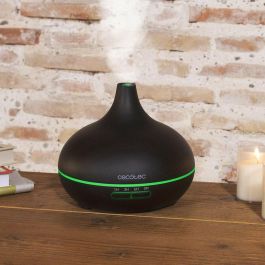 Cecotec Pure Aroma 300 Yin Humidificador Ultrasónico y Difusor de Aromas, 0.3L, 7 Luces LED, Temporizador 6h, Negro/Madera Cecotec Pure Aroma 300 Yin Humidificador Ultrasónico y Difusor de Aromas, 0.3L, 7 Luces LED, Temporizador 6h, Negro/Madera
