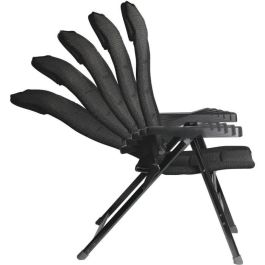 Soplair Sillón MAJOR Negro con Respaldo Regulable en 5 Posiciones, Lona 3D Mesh y Estructura de Aluminio