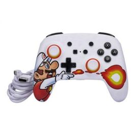 Power A 1526549-01 Mando con Cable Fireball Mario para Nintendo Switch