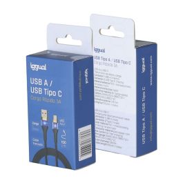 Cable USB A a USB-C iggual IGG319994 Negro