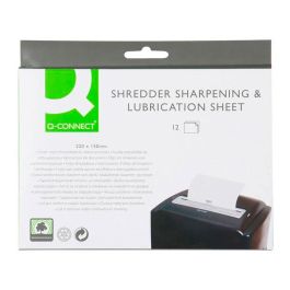 Q-connect Hojas Lubricantes y Afiladoras para Destructora Papel, Paquete 12 Hojas, 220x150 mm Precio: 18.49999976. SKU: B14FFS7SP7