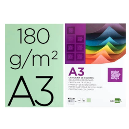 Liderpapel Cartulina A3 180g/m2 Verde Paquete 100 Hojas Precio: 18.79000046. SKU: B1J2RY4GT2