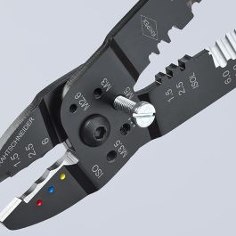 Knipex 9722240sb Alicates para entallar terminales, acero especial, 240x62x25mm, electricidad Knipex 9722240sb Alicates para entallar terminales, acero especial, 240x62x25mm, electricidad