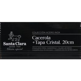 Santa Clara Cacerola con Tapa 20 cm Acero Inoxidable (2 Unidades)