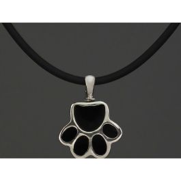 Colgante Mujer Pet Zen 15 X 17 MM Negro Plateado