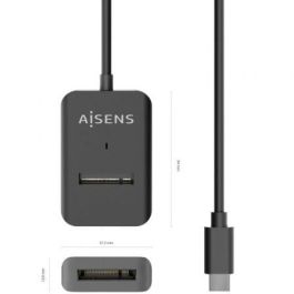 AISENS - USB-C DOCK M.2 (NGFF) ASUC-M2D011-BK SATA/NVME A USB3.1 GEN2, NEGRA AISENS - USB-C DOCK M.2 (NGFF) ASUC-M2D011-BK SATA/NVME A USB3.1 GEN2, NEGRA