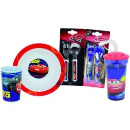 Juego de Vajilla Infantil Disney Cars - FUN HOUSE - 006378 - Vaso, Plato Hondo, Vaso con Pajita y 2 Cubiertos Precio: 29.79000035. SKU: B17NSKLQAP