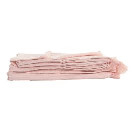 Plaid Basicos DKD Home Decor Rosa Blanco 260 x 0.2 x 160 cm (2 Unidades) Plaid Basicos DKD Home Decor Rosa Blanco 260 x 0.2 x 160 cm (2 Unidades)