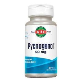 KAL Pycnogenol 50 mg. Suplemento a base de extracto de corteza de pino. Apto para veganos. 60 Comprimidos. Precio: 58.6899995. SKU: B1BXCDE5AS