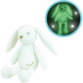 JEMINI Luminou Conejo blanco Peluche natural luminoso que funciona sin batería +/- 20 cm