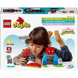 LEGO DUPLO Marvel 10424 La Aventura en Moto de Spin - Juguete de Spidey y sus Amigos