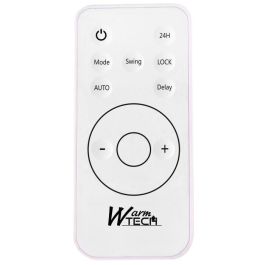 Warm Tech WAR5411074217914 Calefactor Eléctrico de Pared 2000W Cerámico WiFi 240V, hasta 50m³ Blanco