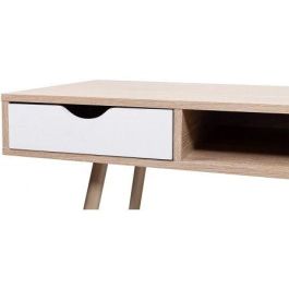 Mesa de Escritorio Eurosilla Berkeley/ 50 x 110 x 75cm / Acabado Blanco y Roble Mesa de Escritorio Eurosilla Berkeley/ 50 x 110 x 75cm / Acabado Blanco y Roble