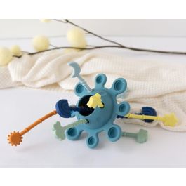 KioKids Juguete de Estimulación Sensorial para Bebés de Silicona "Pop It" con Cuerdas Táctiles Azul +10 meses Precio: 11.79000042. SKU: B1B25X4SBQ