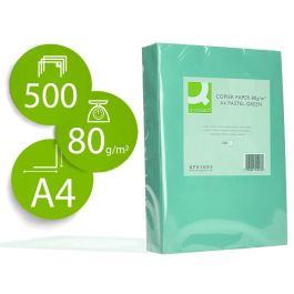 Papel Color Q-Connect Din A4 80 gr Verde Paquete De 500 Hojas Precio: 10.78999955. SKU: B19F8F47RN