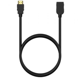 AISENS - CABLE HDMI V2.0 PROLONGADOR PREMIUM ALTA VELOCIDAD / HEC 4K@60HZ 18GBPS, A/M-A/H, NEGRO, 5.0M