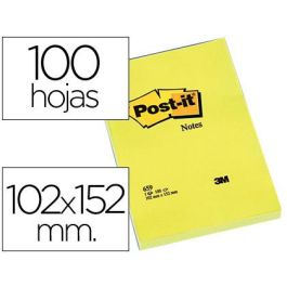 Bloc De Notas Adhesivas Quita Y Pon Post-It 102x152 mm Con 100 Hojas 659 6 unidades