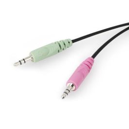 Ewent Auricular Ew3562 con Micrófono, Control de Volumen, Cable Antienredos, Ideal para Música, Juegos y Llamadas