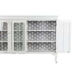 DKD Home Decor Buffet Tradicional Blanco 142.5 x 40.5 x 101.5 cm