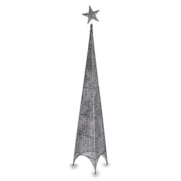 Árbol de Navidad Torre Estrella Plateado Metal Plástico 34 x 154 x 34 cm (6 Unidades)